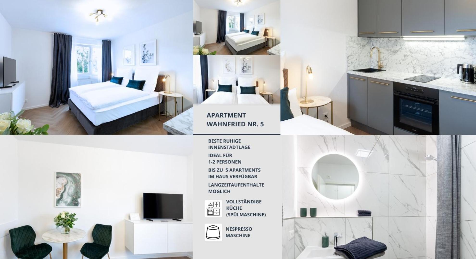 Apartment Wahnfried No5 - Zentrales Cityapartment Kueche Mit Duschbad - 300M Zur Fussgaengerzone Bayreuth Ngoại thất bức ảnh